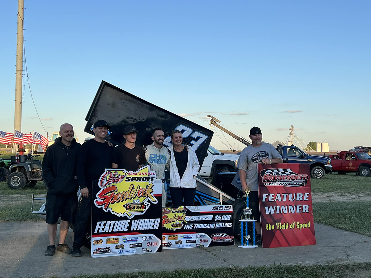 RacinBoys News Cale Thomas wins thriller at Waynesfield on night 3 of