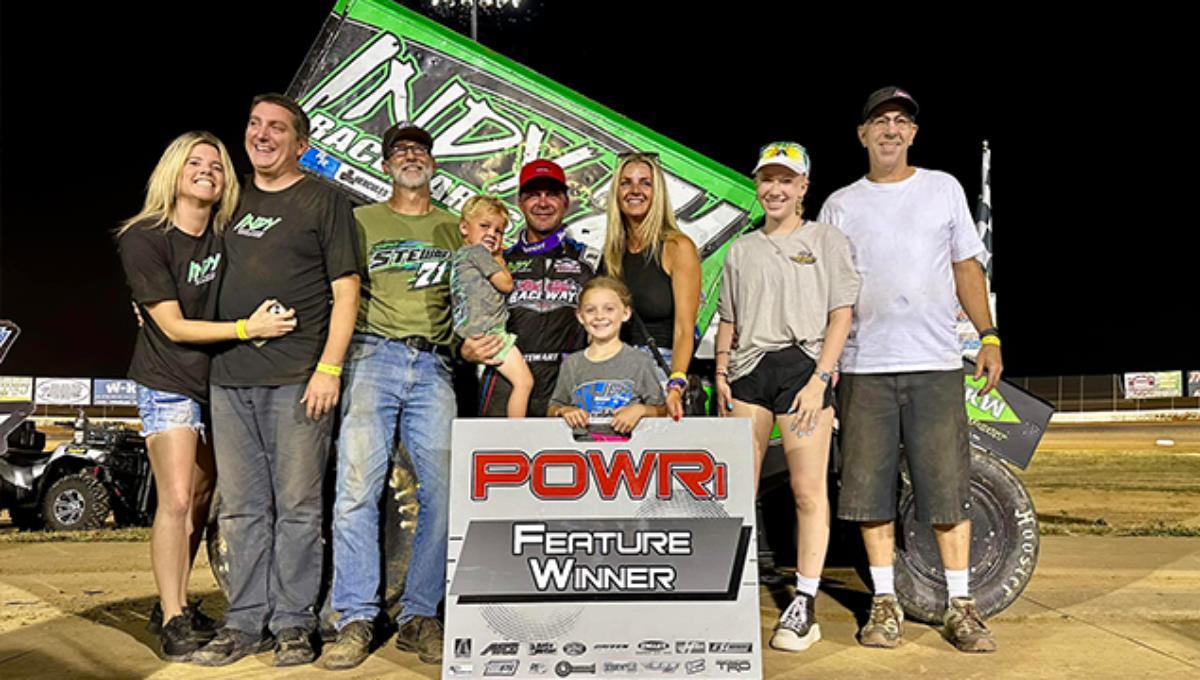 RacinBoys News - Stewart, Miller post POWRi wins at Lake Ozark Speedway